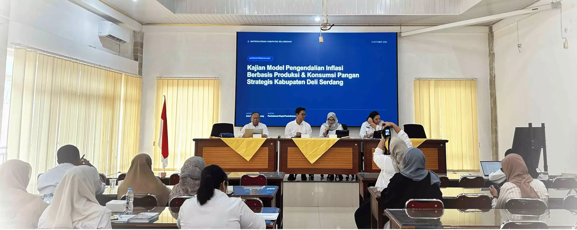 FP USU and Bappedalitbang Deli Serdang Discuss a Food Inflation Control Model Based on Production and Consumption